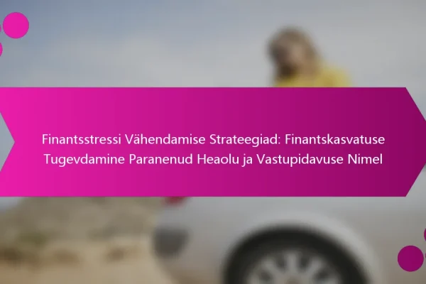 Finantsstressi Vähendamise Strateegiad: Finantskasvatuse Tugevdamine Paranenud Heaolu ja Vastupidavuse Nimel